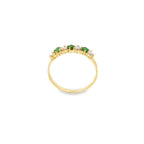 ANILLO CONQUILLO VERDE CON DIAMANTES