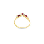 ANILLO PICO CON RUBIES Y DIAMANTES