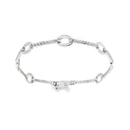 PULSERA DE ORO BLANCO CON CIRCONITAS