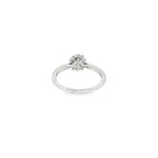 ANILLO ORO BLANCO CON ESMERALDA Y DIAMANTES