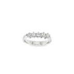 ANILLO CINQUILLO ORO BLANCO CON DIAMANTES