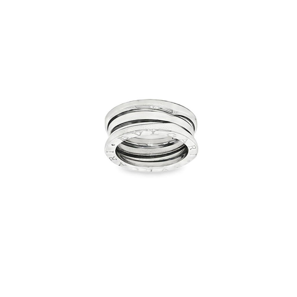 ANILLO BVLGARI DE ORO BLANCO