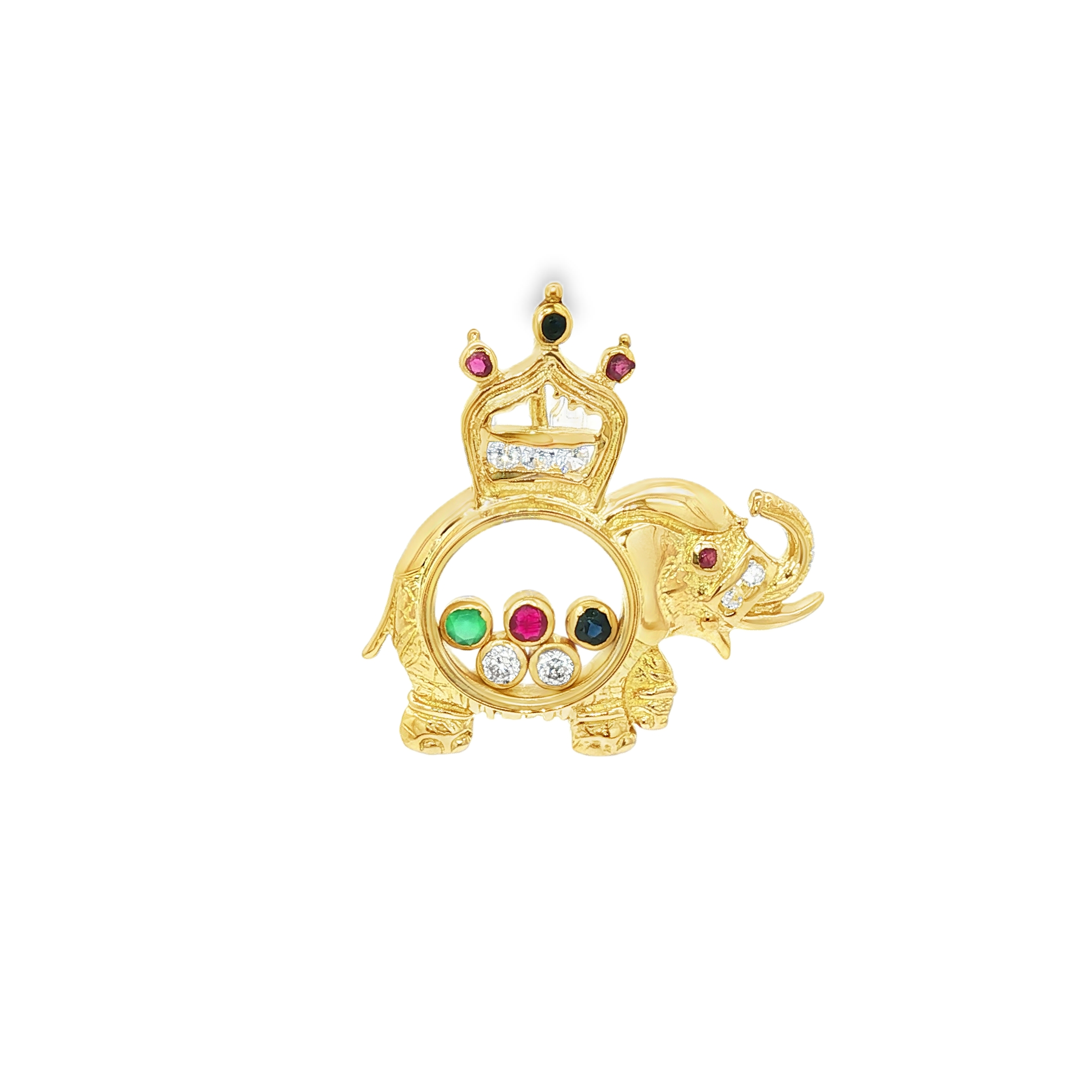 COLGANTE ELEFANTE CON CIRCONITAS