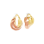 PENDIENTES ARO TRICOLOR