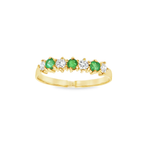 ANILLO CONQUILLO VERDE CON DIAMANTES