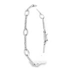 PULSERA DE ORO BLANCO CON CIRCONITAS