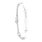 PULSERA DE ORO BLANCO CON CIRCONITAS