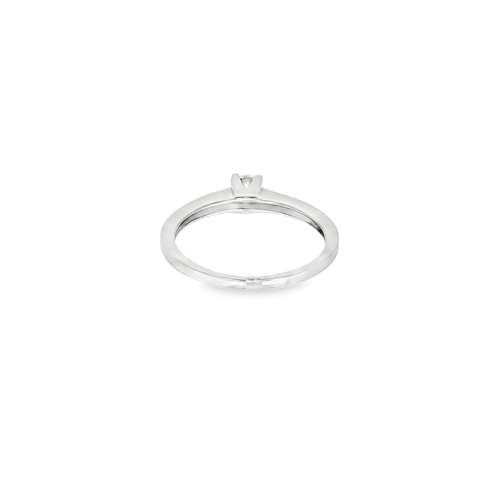 SOLITARIO ORO BLANCO CON BRILLANTE