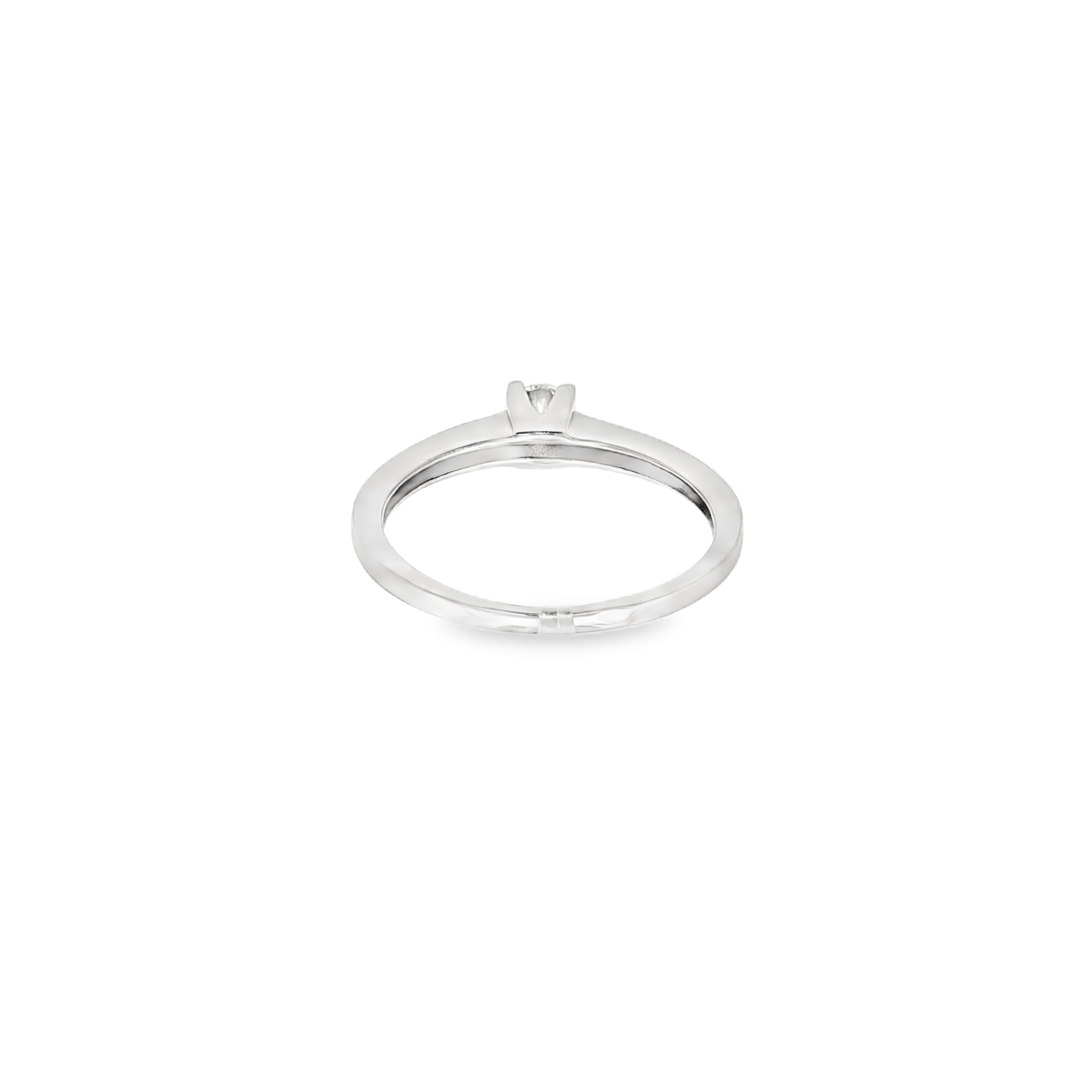 SOLITARIO ORO BLANCO CON BRILLANTE