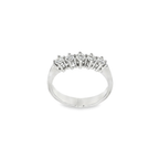 ANILLO CINQUILLO ORO BLANCO CON DIAMANTES