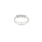 ANILLO CINQUILLO ORO BLANCO CON DIAMANTES