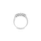 ANILLO CINQUILLO ORO BLANCO CON DIAMANTES