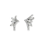 CONJUNTO SORTIJA Y PENDIENTES ORO BLANCO Y MARQUISES