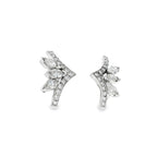 CONJUNTO SORTIJA Y PENDIENTES ORO BLANCO Y MARQUISES