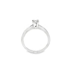 SOLITARIO ORO BLANCO CON DIAMANTE