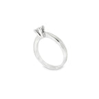 SOLITARIO ORO BLANCO CON DIAMANTE