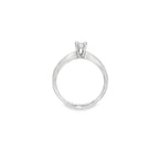 SOLITARIO ORO BLANCO CON DIAMANTE