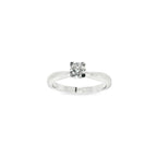 SOLITARIO ORO BLANCO CON DIAMANTE