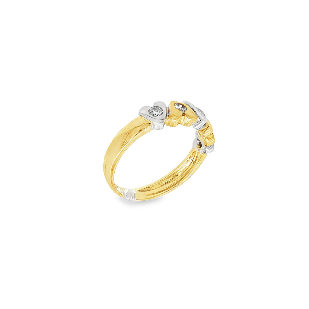 ANILLOS CORAZONES CON DIAMANTES