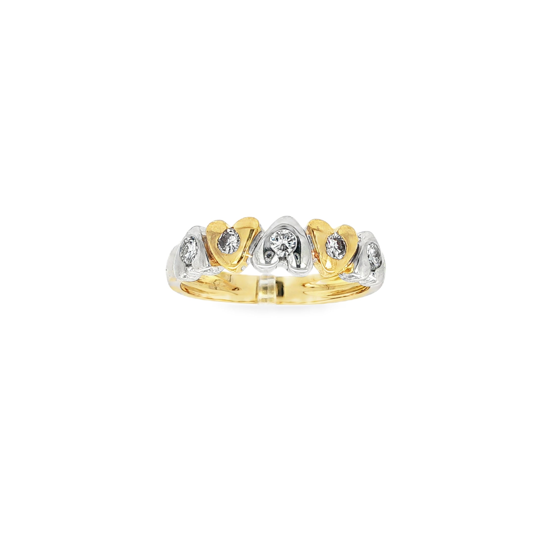 ANILLOS CORAZONES CON DIAMANTES