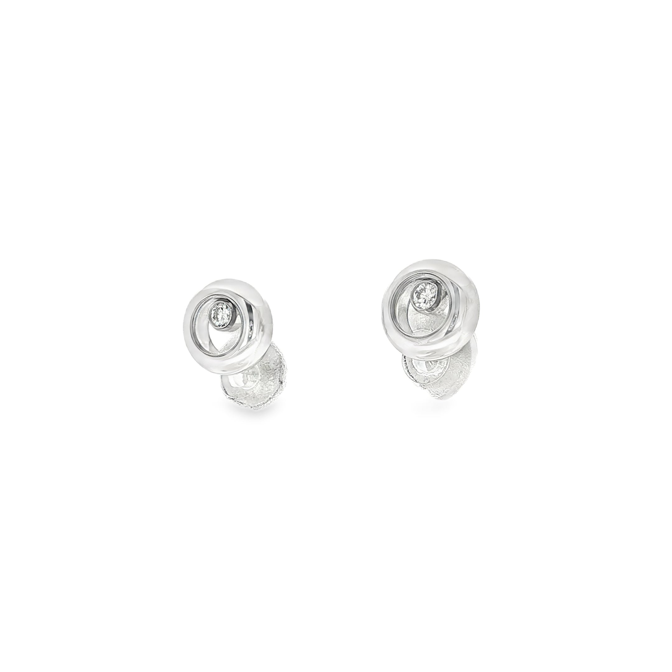 PENDIENTES CHOPARD ORO BLANCO CON DIAMANTE