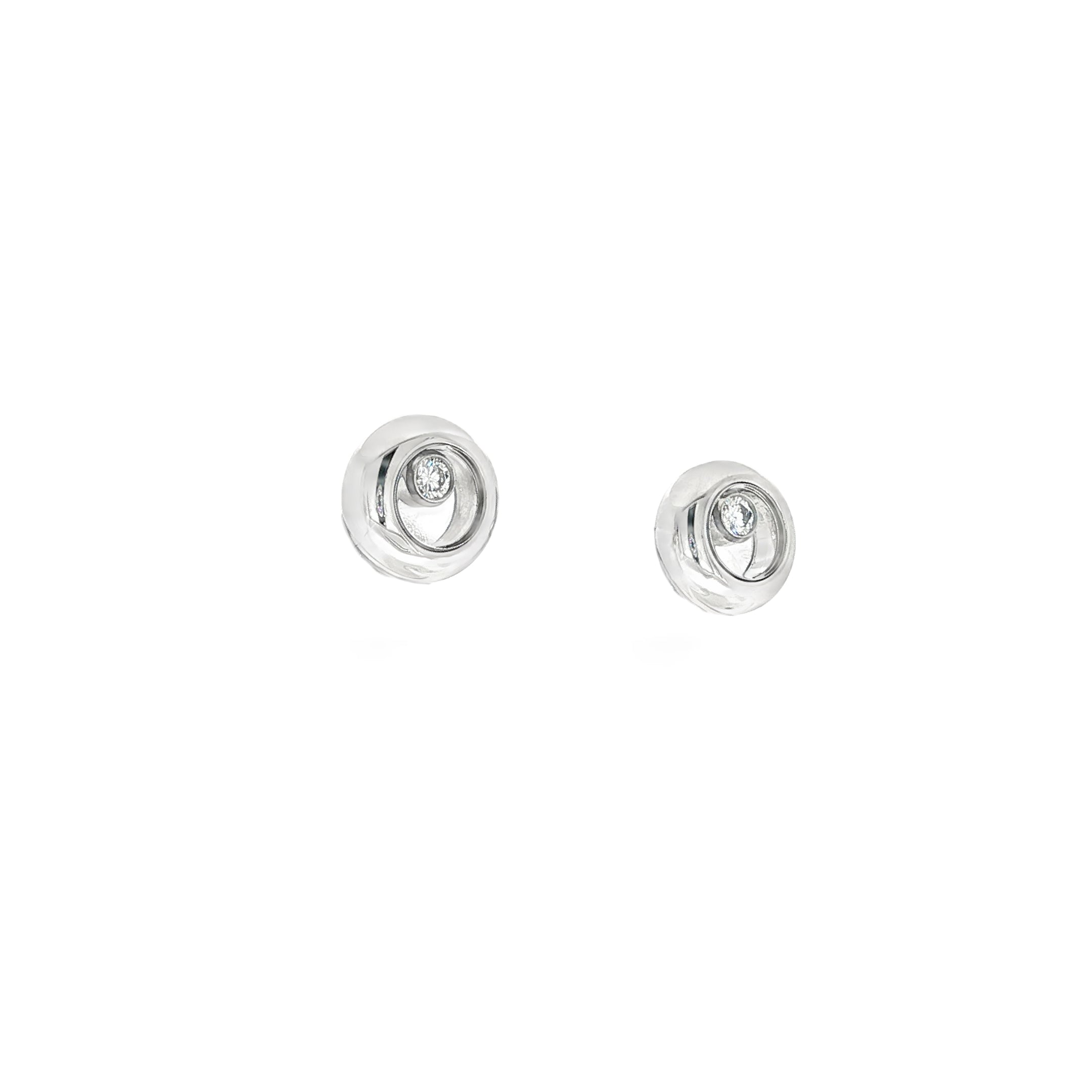 PENDIENTES CHOPARD ORO BLANCO CON DIAMANTE