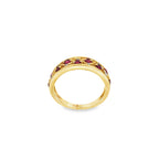 ANILLO CON DIAMANTES Y RUBIES