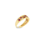 ANILLO CON DIAMANTES Y RUBIES