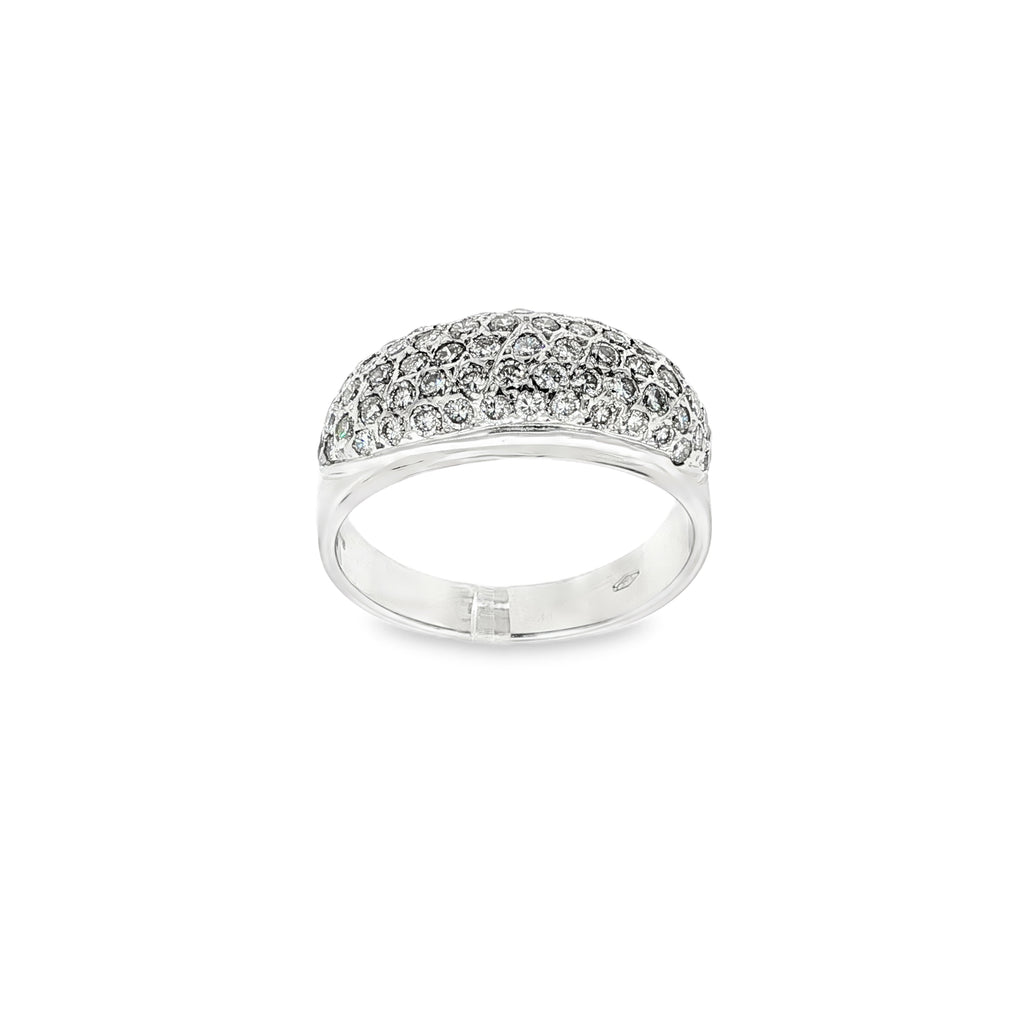ANILLO DE ORO BLANCO CON DIAMANTES