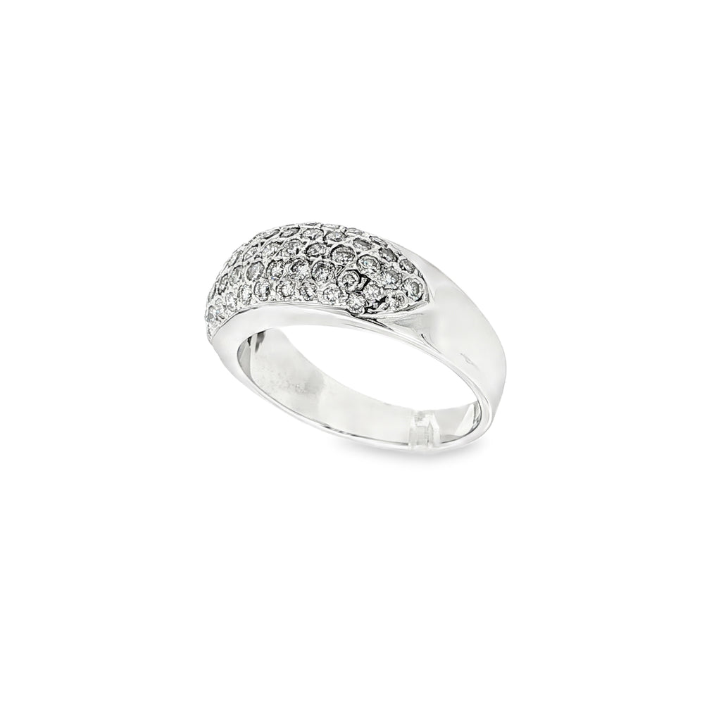 ANILLO DE ORO BLANCO CON DIAMANTES