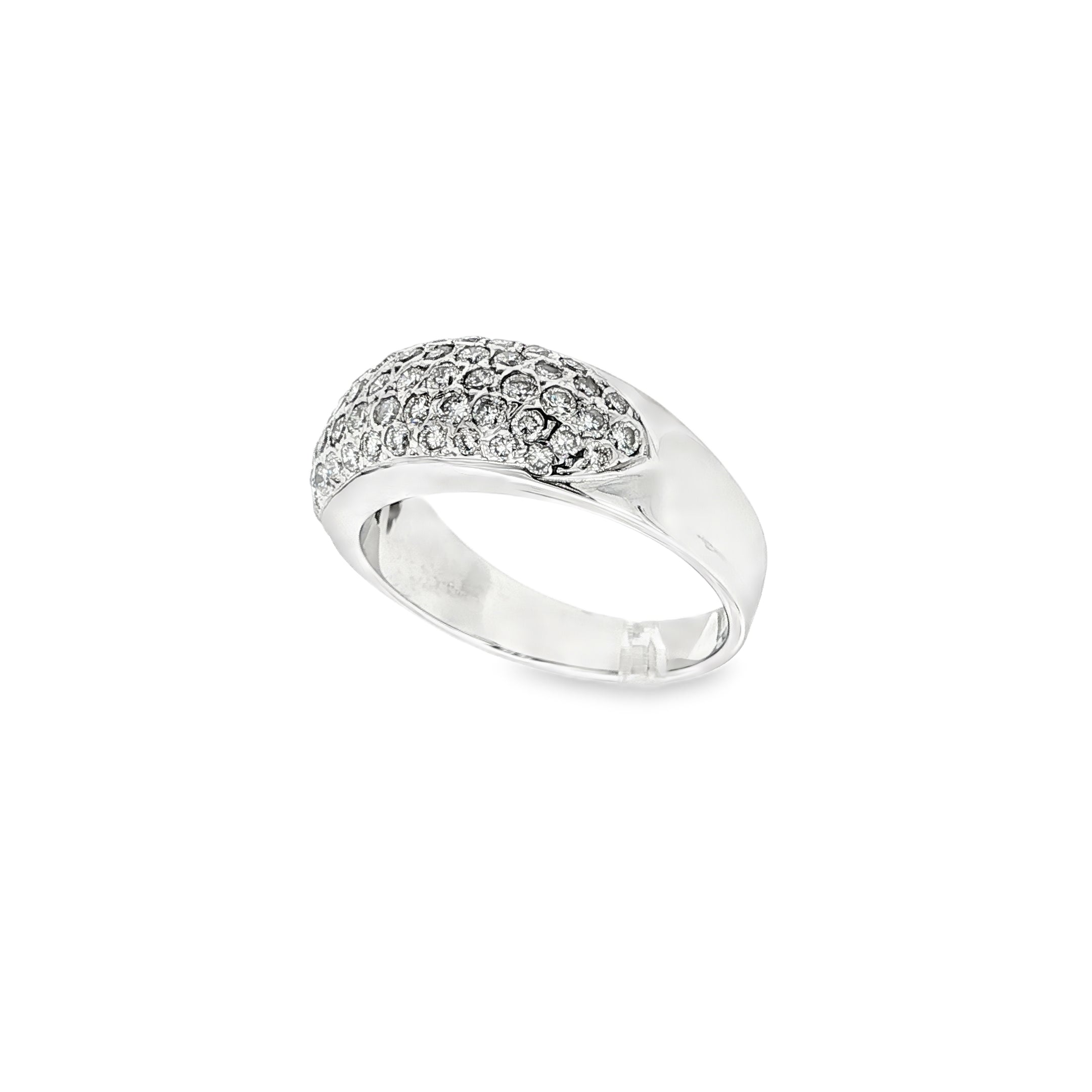 ANILLO DE ORO BLANCO CON DIAMANTES