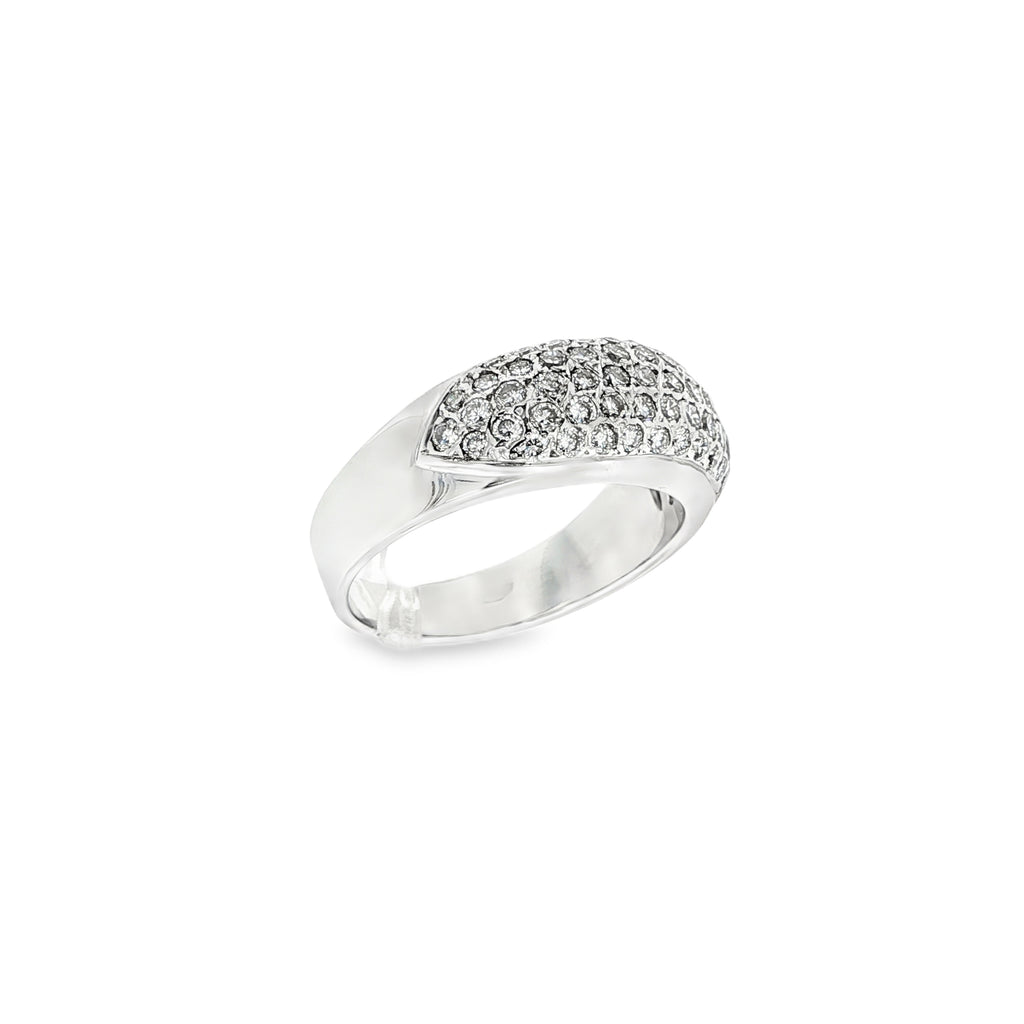 ANILLO DE ORO BLANCO CON DIAMANTES