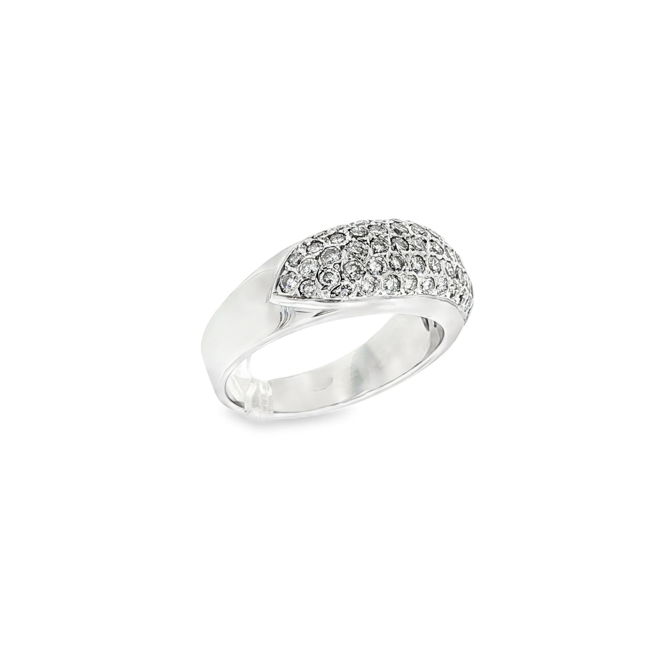 ANILLO DE ORO BLANCO CON DIAMANTES