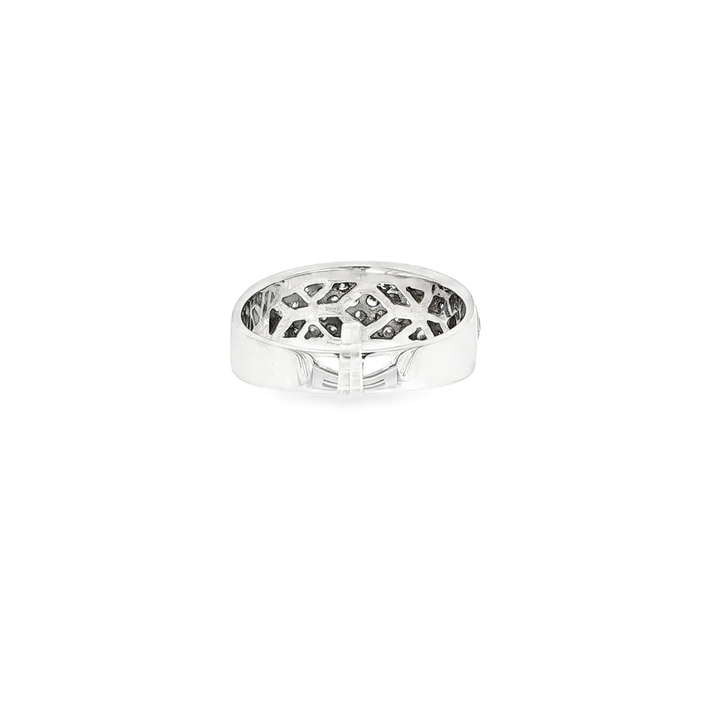 ANILLO DE ORO BLANCO CON DIAMANTES