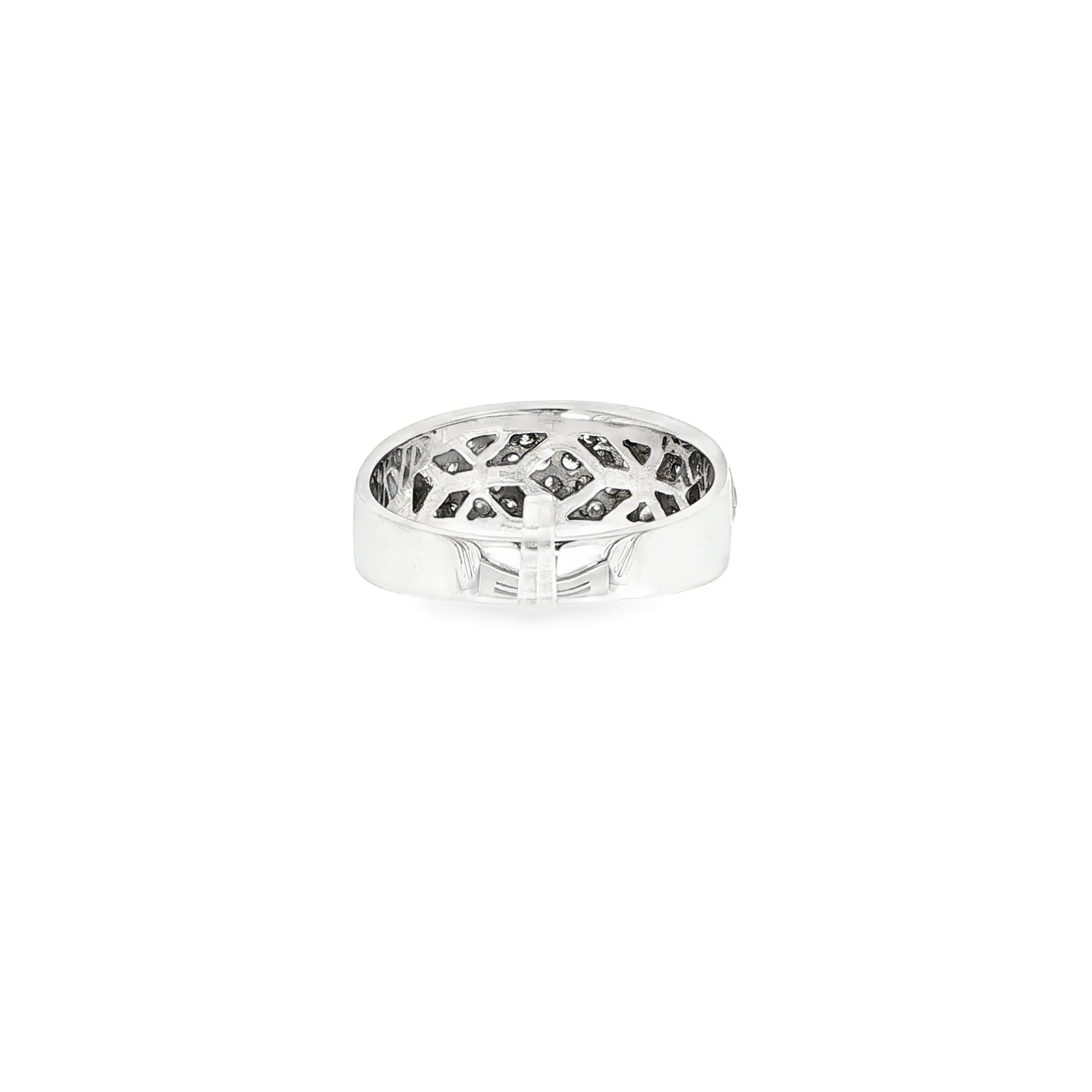 ANILLO DE ORO BLANCO CON DIAMANTES