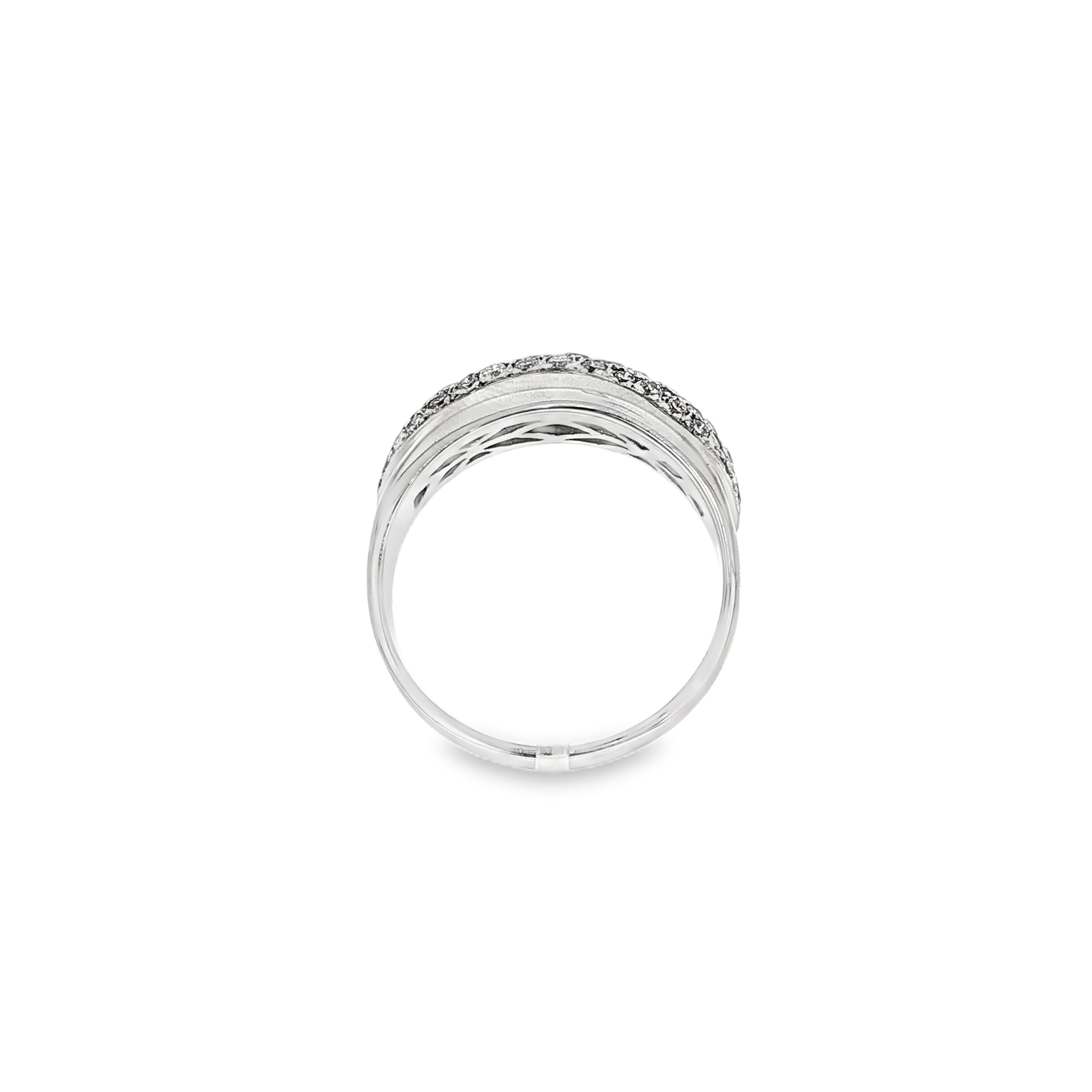 ANILLO DE ORO BLANCO CON DIAMANTES
