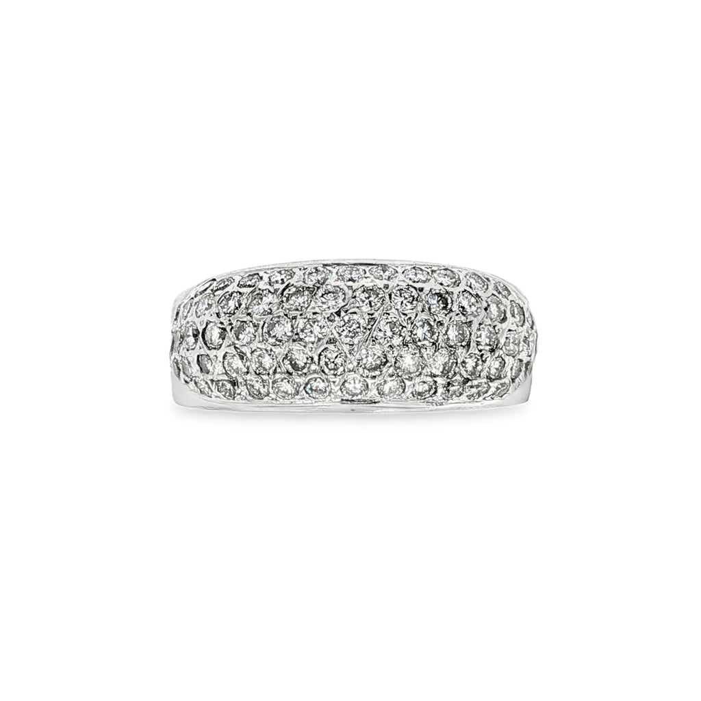 ANILLO DE ORO BLANCO CON DIAMANTES