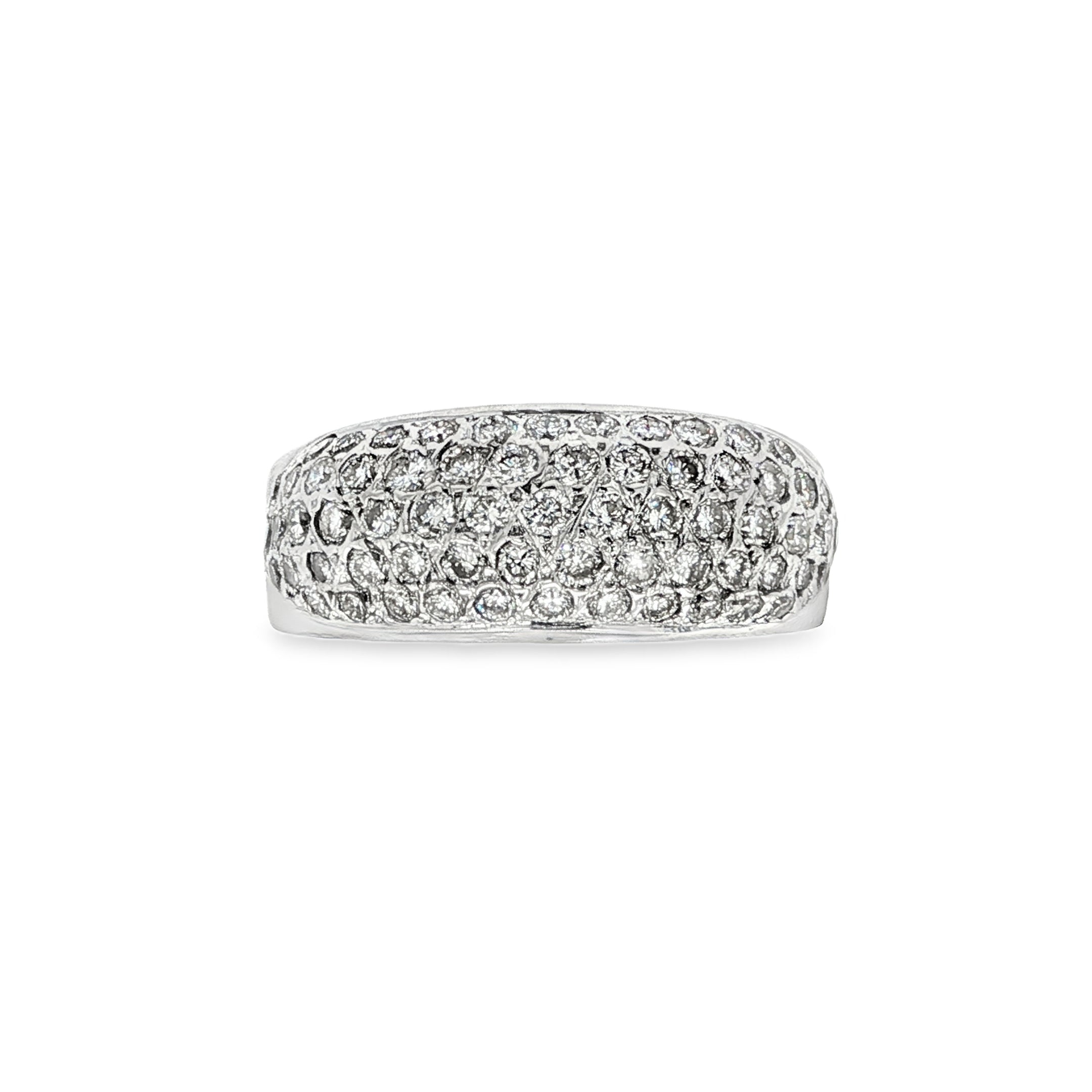 ANILLO DE ORO BLANCO CON DIAMANTES