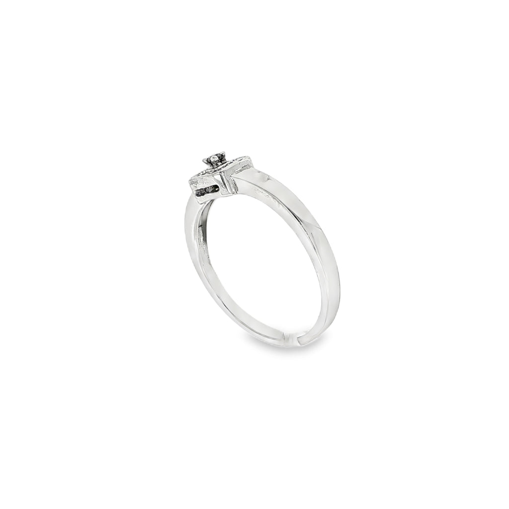 SORTIJA DE ORO BLANCO CON DIAMANTES