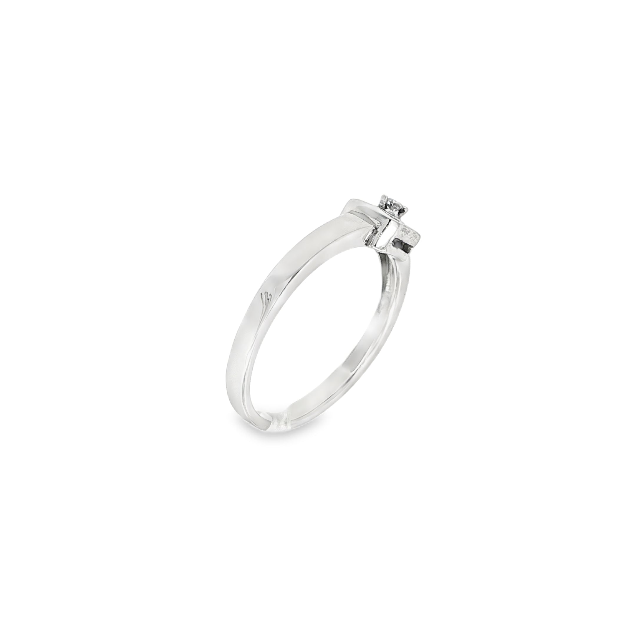 SORTIJA DE ORO BLANCO CON DIAMANTES