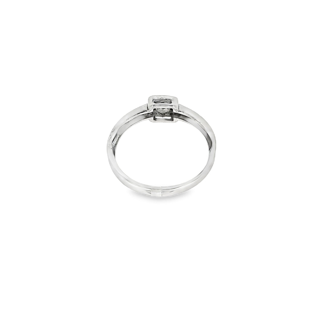 SORTIJA DE ORO BLANCO CON DIAMANTES