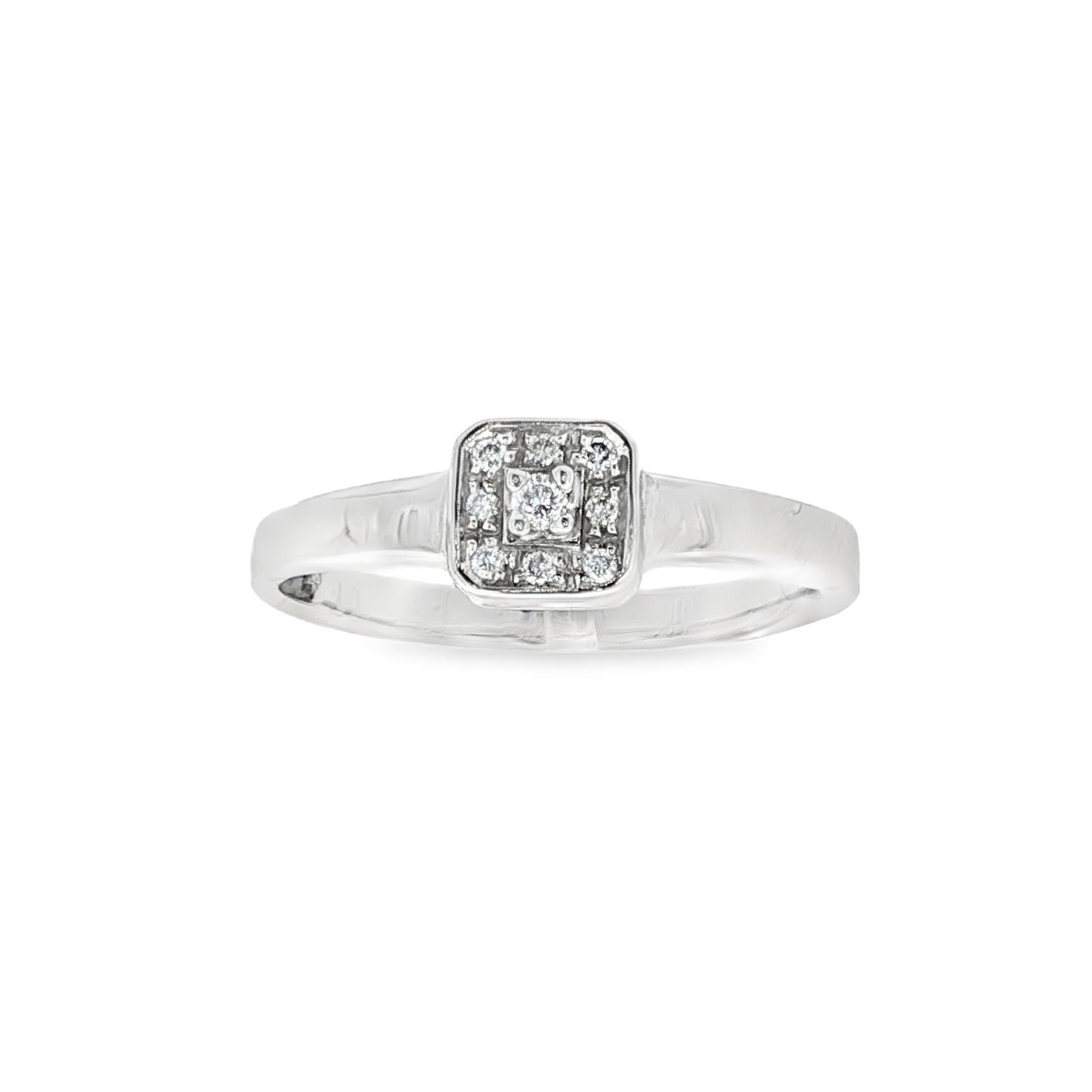 SORTIJA DE ORO BLANCO CON DIAMANTES