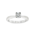 SOLITARIO ORO BLANCO CON DIAMANTE