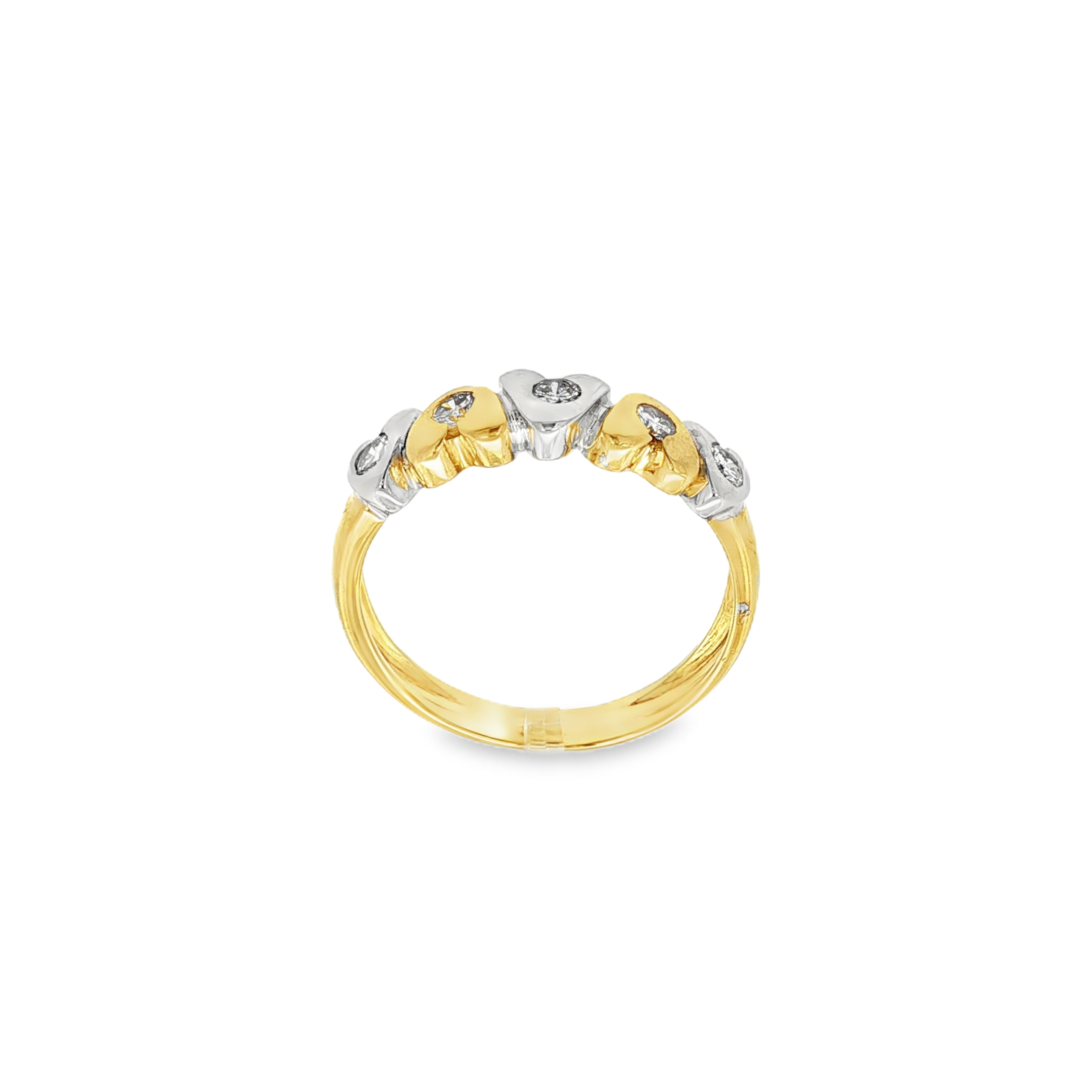 ANILLOS CORAZONES CON DIAMANTES