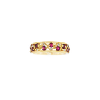 ANILLO CON DIAMANTES Y RUBIES