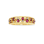 ANILLO CON DIAMANTES Y RUBIES