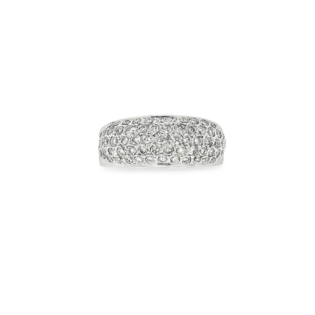 ANILLO DE ORO BLANCO CON DIAMANTES