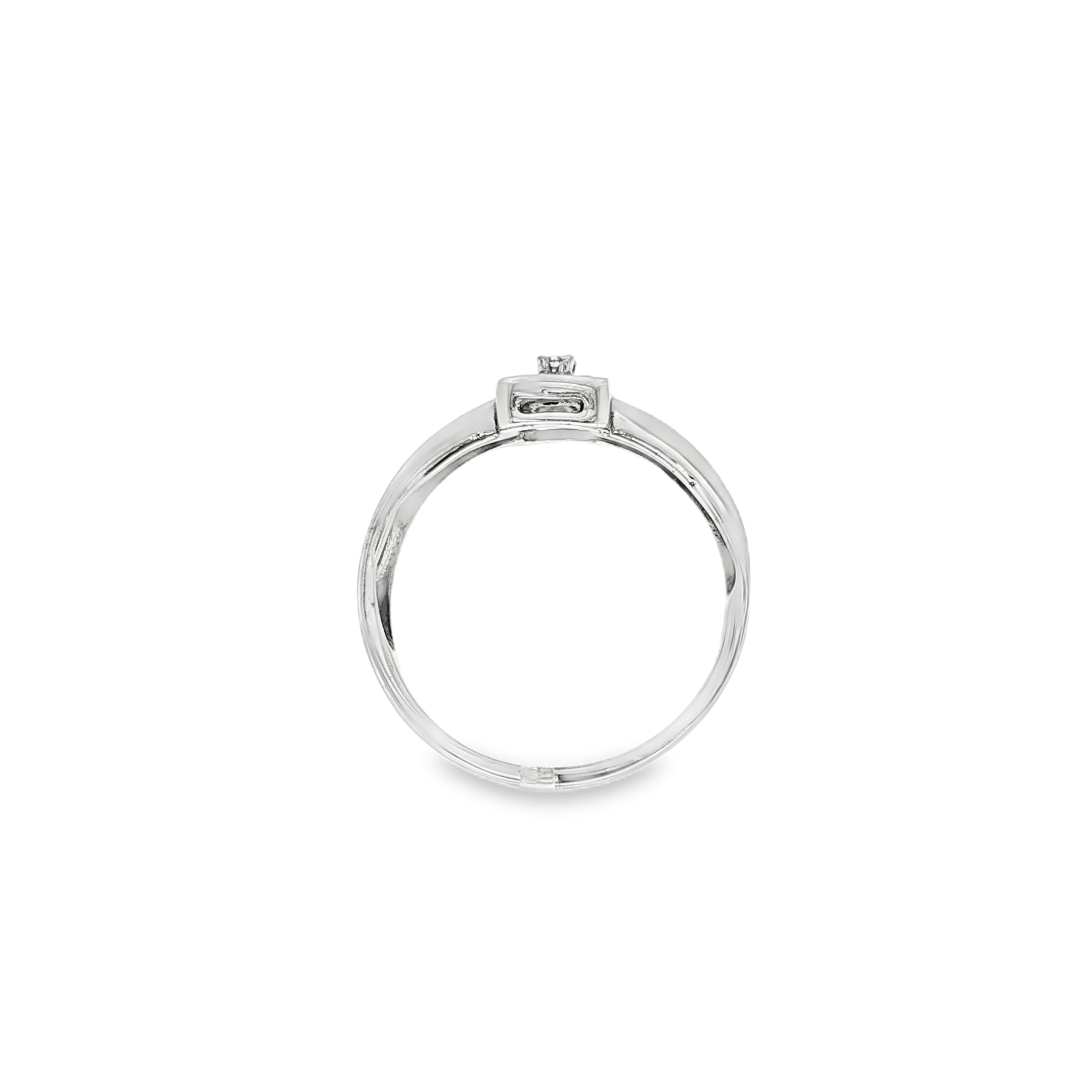 SORTIJA DE ORO BLANCO CON DIAMANTES