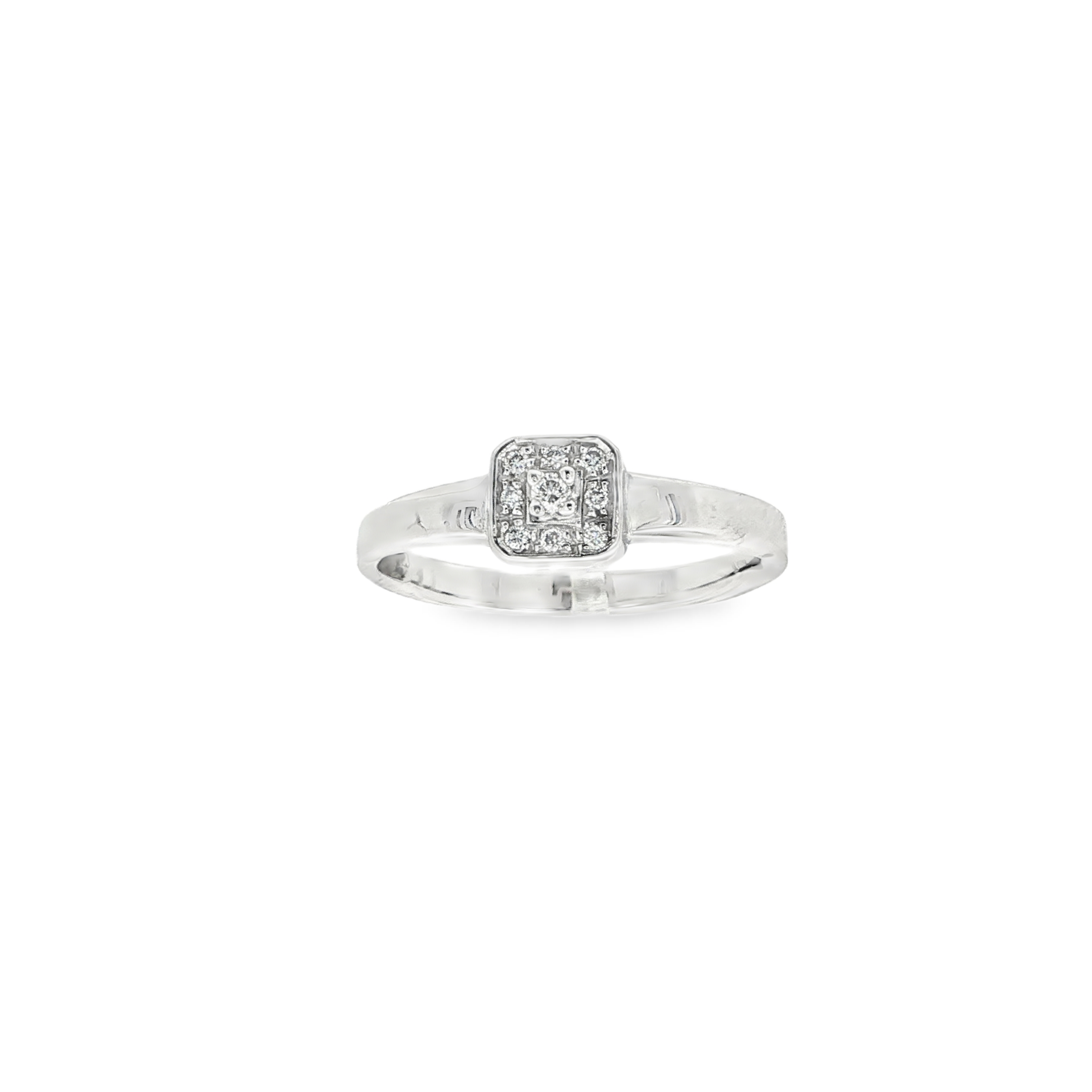 SORTIJA DE ORO BLANCO CON DIAMANTES