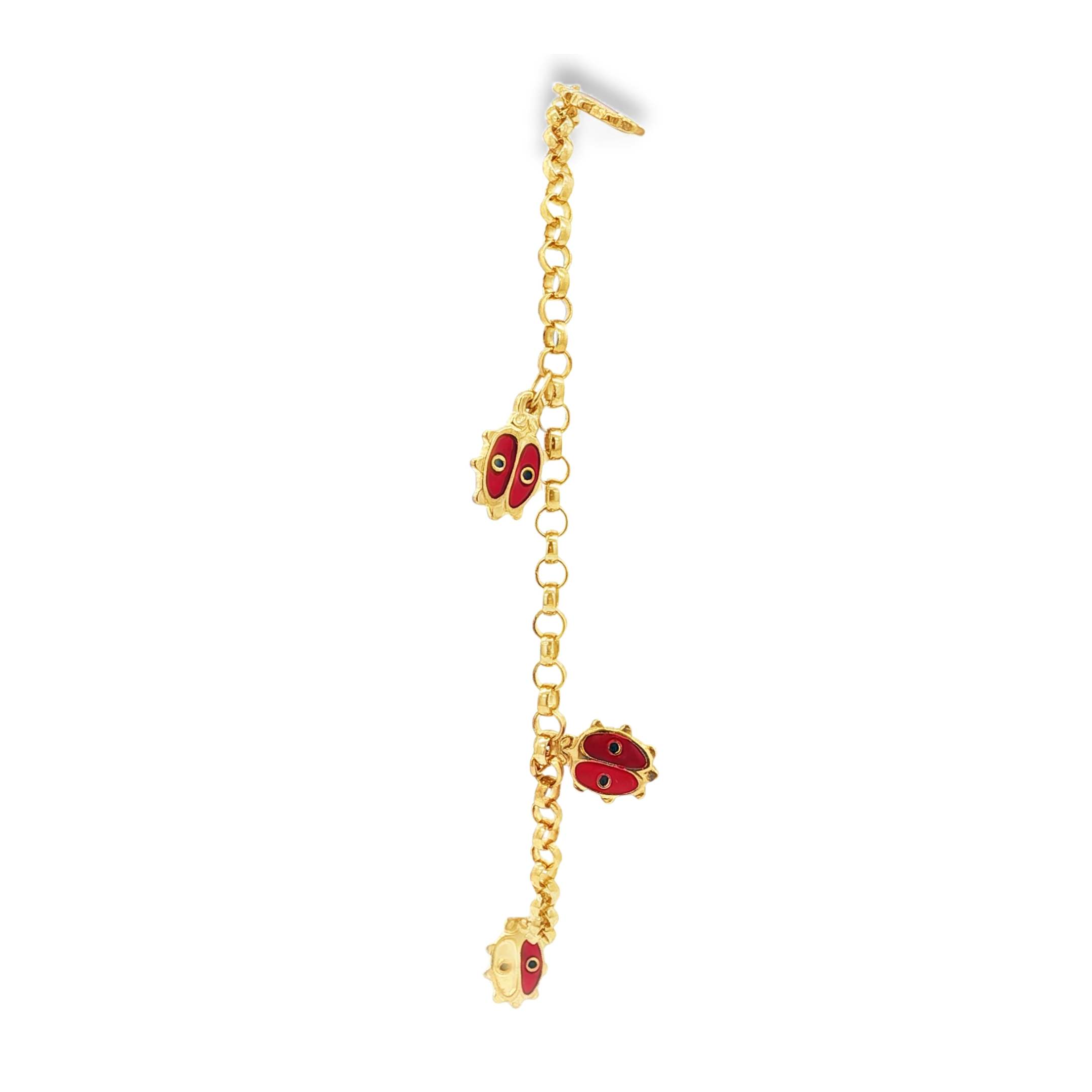 PULSERA ROLO CON COLGANTES DE MARIQUITAS
